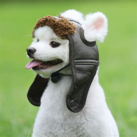 2018 New Cool Dog Pilot Hat Dogs Autumn Winter Pilot Cashmere Hat Puppy