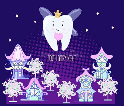 Tooth Fairy Vector Cartoon Illustration Stock Vector Illustration