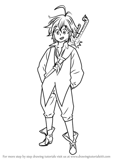 I tried to incorporate all her colors into it. Learn How to Draw Meliodas from Nanatsu no Taizai (Nanatsu ...