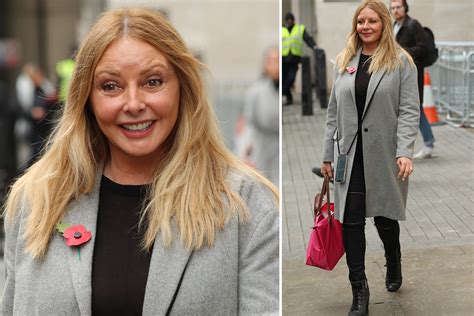 Carol Vorderman 58 Is Fresh Faced As She Wears Minimal Makeup And Wraps Up Her Famous Curves