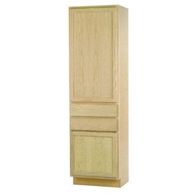 Find unfinished kitchen pantry cabinet. 24x84x18 in. Pantry Cabinet in Unfinished Oak-DDUC2418OHD ...