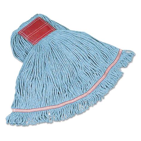 Rubbermaid Commercial Products Cottonsynthetic Swinger Loop Wet String Mop Mop Head Blue