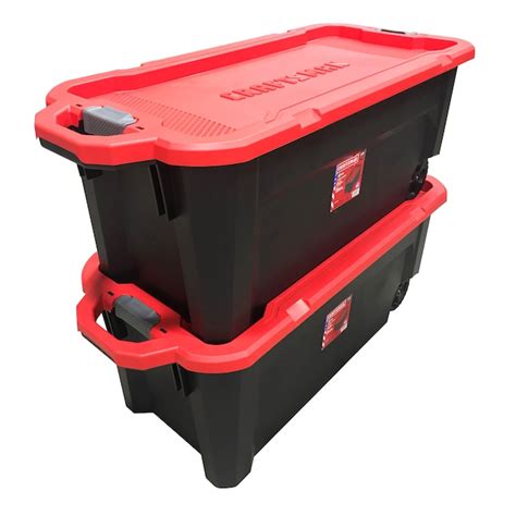 Craftsman X Large 50 Gallons 200 Quart Black Heavy Duty Rolling Tote