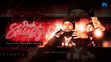 Photoshop Tutorial How To Make A Rapper Youtube Banner Free Psd