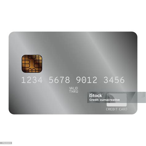 288 Blank Credit Card Blanks With Logo And Chip Stock Illustration