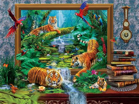 Jigsaw Puzzle Out Of The Jungle 1000 Piece By Sunsout