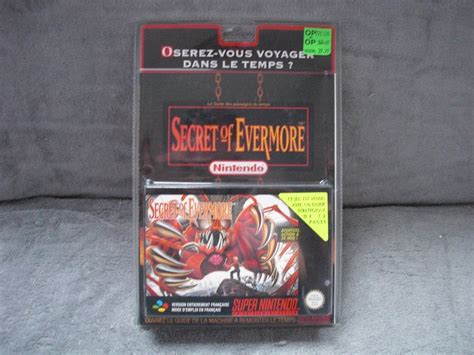 Ma Collection Nintendo Blister Secret Of Evermore Super Nintendo