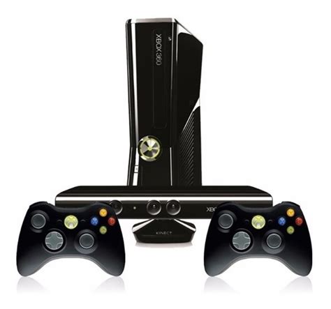 Consola Xbox 360 Slim 3 Juegos 2 Controles Kinect 399900 En