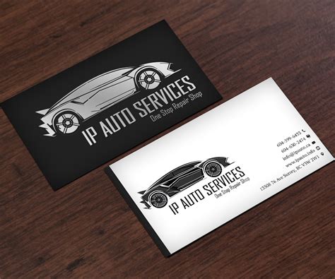 Professional Bold Car Repair Business Card Design For A Company By