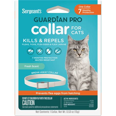 Sergeants Guardian® Pro Flea And Tick Collar For Cats Fresh Scent