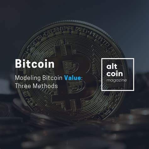 Modeling Bitcoin Value Three Methods By Stephen Perrenod The Dark