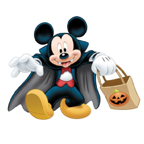 A Mickey Mouse Holding A Trick Bag With The Words 1 Week Until Halloween