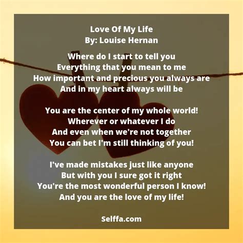 Your The Love Of My Life Poems For Him Sitedoct Org