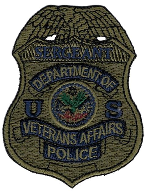 Subdued Va Police Badge Patch Sergeant