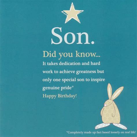 Son The Tickle Company For My Son Birthday Card Happy Birthday Son