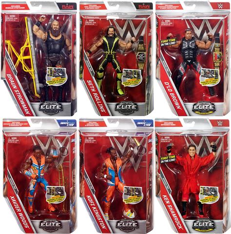 WWE Elite 52 - Complete Set of 6 Toy Wrestling Action Figures - Walmart ...