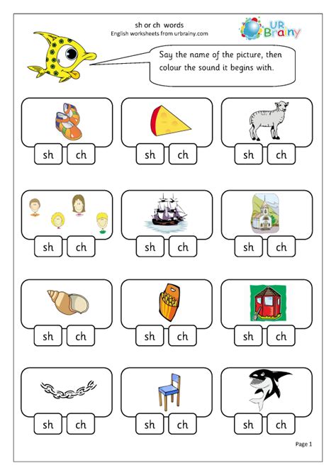 Sh And Ch Worksheets Free