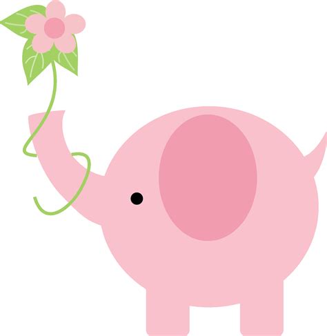 Download Baby Shower Elephant Png Baby Pink Elephant Png