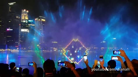 ⛲singapore Light And Water Show Marina Bay Youtube
