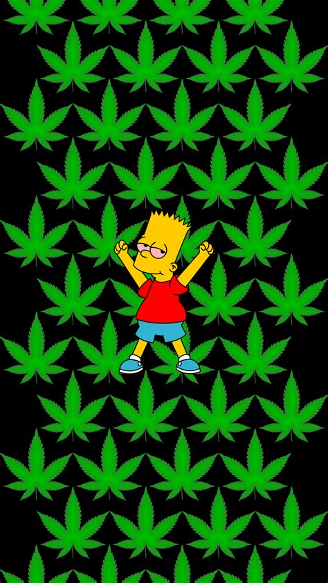 Bart Simpson Weed Wallpapers On Wallpaperdog