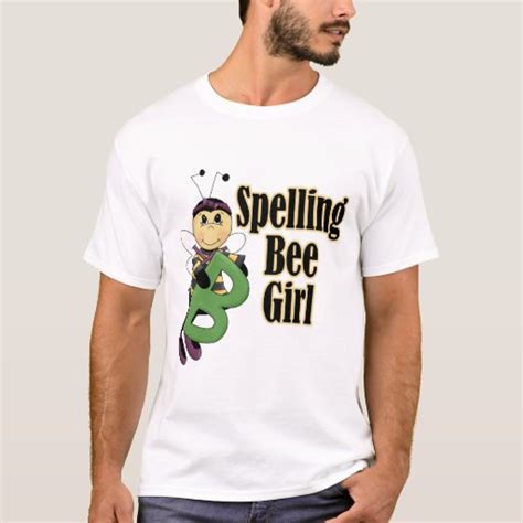 Spelling Bee Girl Bumble Bee Cartoon T Shirt Zazzle