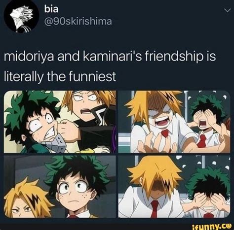 Midoriya And Kaminaris Friendship Is Literally The Funniest Ifunny