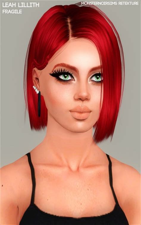 Sims 4 Hairs Joseph Sims Leah Lillith Fragile Hair Retextured