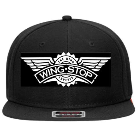 Wingstop Custom Wool Blend Snapback Flat Bill Hat