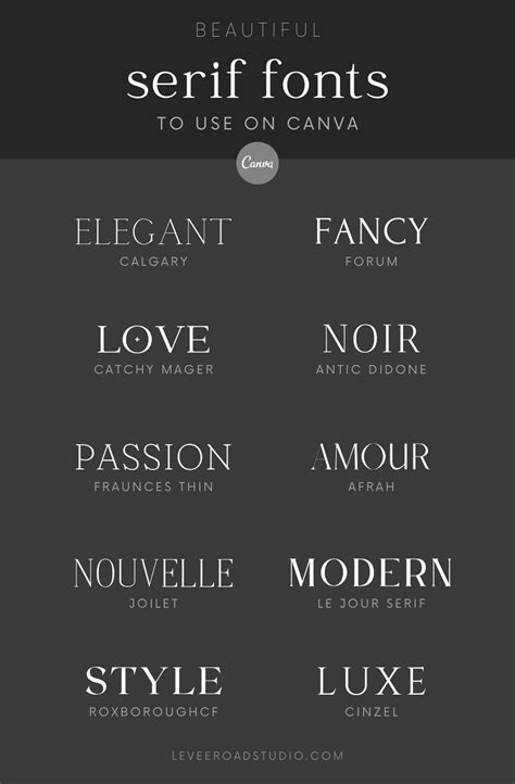 These Are 10 Of My Favorite Beautiful Serif Fonts To Use For All Your