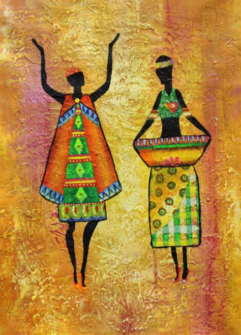Buy African Art 02 Handmade Painting By Ram Achal Codeart152219905