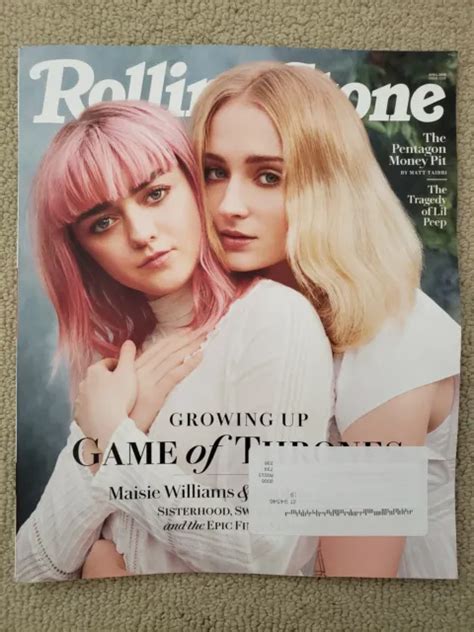 Game Of Thrones Maisie Williams Sophie Turner Rolling Stone Magazine