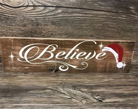 Believe Sign Believe Christmas Sign Farmhouse Christmas Sign
