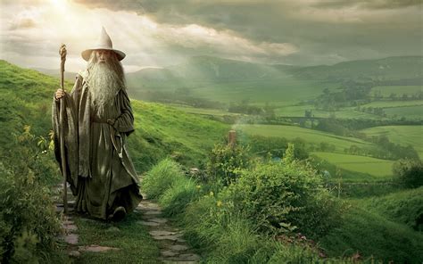 Gandalf In The Shire The Hobbit An Unexpected Journey Wallpaper