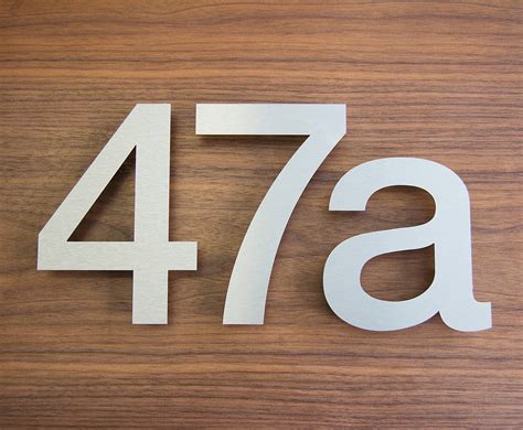 Large Modern Stainless Steel House Numbers By Goodwin And Goodwin
