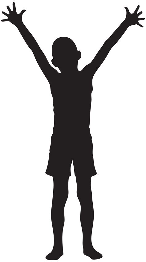 Silhouette Computer File Boy Silhouette Png Clip Art Image Png