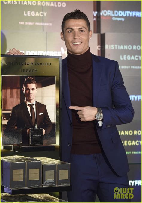 Cristiano Ronaldo Presents Debut Fragrance Legacy In Madrid Photo