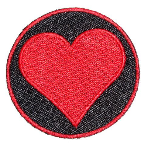 Maybe you would like to learn more about one of these? Red Heart Playing Cards Symbol Embroidered Biker Patch ...