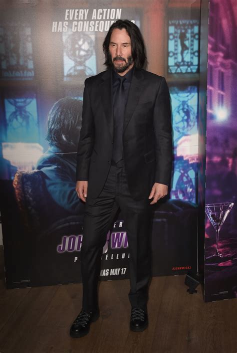John Wick Chapter 4 Keanu Reeves Black Suit Leather Jacket Outfit