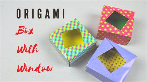 Origami Masu Box Tutorial Box With Window Youtube