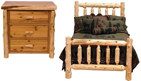 Traditional Cedar Youth Log Bedroom Set From Fireside Lodge 10100