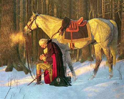 George Washington Prayer At Valley Forge 16 X 20 Ebay