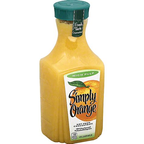 Simply Orange® High Pulp Orange Juice 175 L Plastic Carafe Juice And