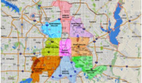 Dallas Tx Zip Codes Map Tourist Map Of English