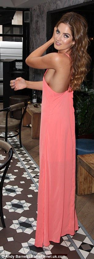 MIC S Binky Felstead Shows Off Major Side Boob In Daring Maxi Dress At