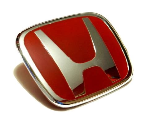 Red Honda H Steering Wheel Badge Emblem For Honda Civic Em2 01 02 03 04