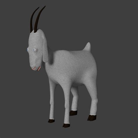 Cartoon Goat 3d Model