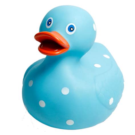 Giant Blue Polka Dot Rubber Duck