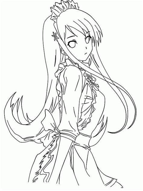 Anime Princess Coloring Pages Coloring Home
