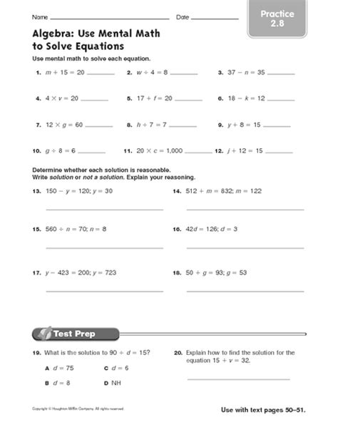 Steps to solving systems of equations by substitution: Math Worksheets Solving Equations - algebra problems and worksheets algebraic long divisionmath ...
