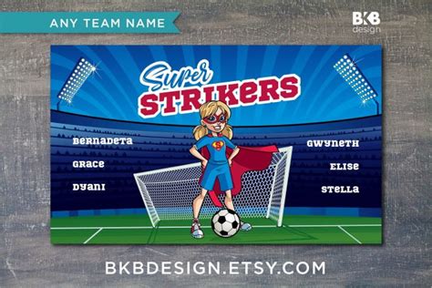 Vinyl Soccer Team Banner Cheetahs Bkb Design
